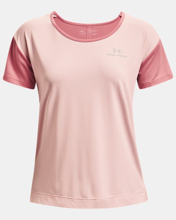 Women's UA RUSH™ Energy Colorblock Short Sleeve, Pink, pdpMainDesktop image number 4